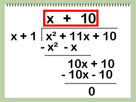 Here are the steps to perform the long division of a polynomial by a monomial. Step 1: Divide the first term of the dividend (5x 2) by the first term of the divisor (5x), and put that as the first term in the quotient (x). Step 2: Now, subtract it and bring down the remaining term (s) of the dividend (25x).